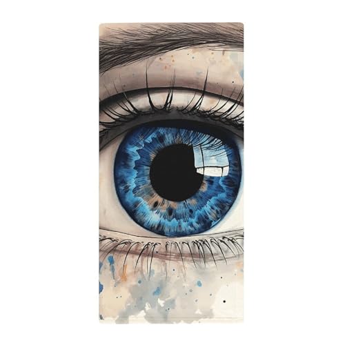 BSCKKDMN Blue Eye Handtuch, weich, saugfähig, Badetuch, Geschirrtücher für Küche, Badezimmer, Fitnessstudio, Spa, Zuhause, 72,9 x 35,1 cm BSCKKDMN Blue Eye Handtuch, weich, saugfähig, Badetuch, Geschirrtücher für Küche, Badezimmer, Fitnessstudio, Spa, Zuhause, 72,9 x 35,1 cm von BSCKKDMN