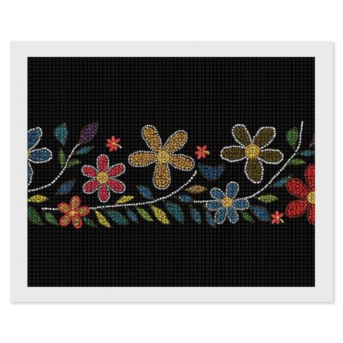 BSCKKDMN Blumen aus Punkten, Diamant-Malerei-Kits für Erwachsene, Diamant-Kunst-Kit für Anfänger, 5D-DIY-Vollquadrat-Diamant-Kunst-Bastelsets für Erwachsene für Heimdekoration BSCKKDMN Blumen aus Punkten, Diamant-Malerei-Kits für Erwachsene, Diamant-Kunst-Kit für Anfänger, 5D-DIY-Vollquadrat-Diamant-Kunst-Bastelsets für Erwachsene für Heimdekoration von BSCKKDMN