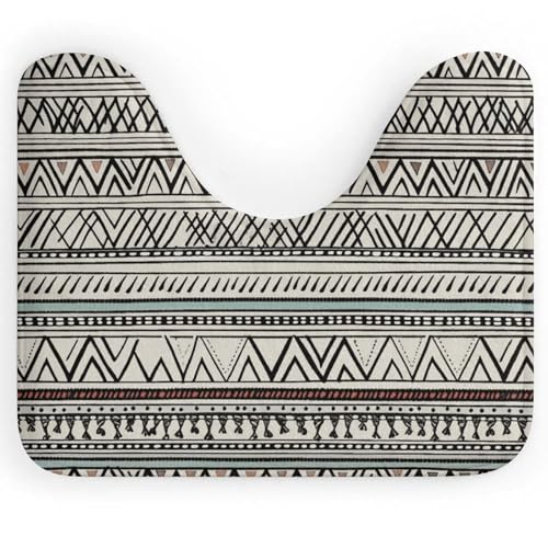 BSCKKDMN Boho-WC-Vorleger, dreieckig, U-förmig, ultraweich, super saugfähig, rutschfest, Mikrofaser, Toilettenvorleger, Badezimmer-Bodenmatte BSCKKDMN Boho-WC-Vorleger, dreieckig, U-förmig, ultraweich, super saugfähig, rutschfest, Mikrofaser, Toilettenvorleger, Badezimmer-Bodenmatte von BSCKKDMN