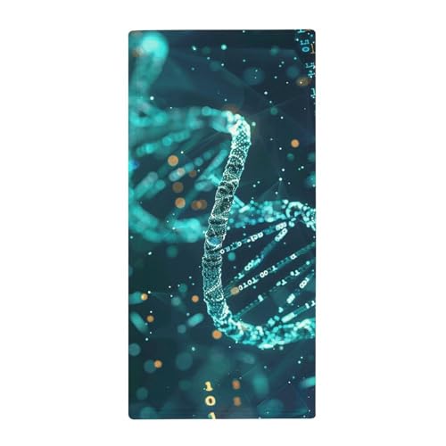 BSCKKDMN DNA Doppel-Helix-Handtuch, weich, saugfähig, Badetuch, Geschirrtücher für Küche, Badezimmer, Fitnessstudio, Spa, Zuhause, 72,9 x 35,1 cm von BSCKKDMN