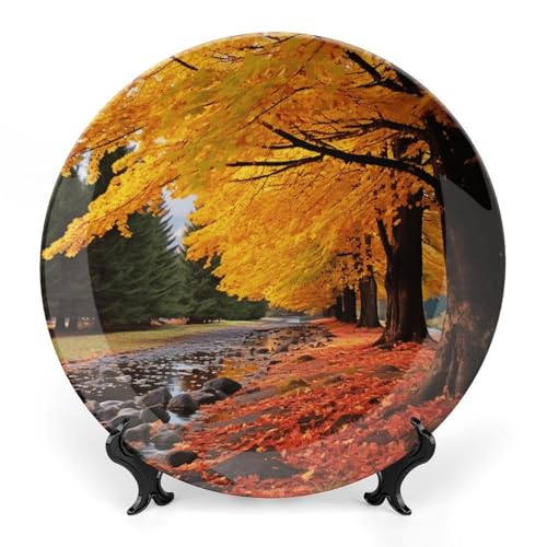 BSCKKDMN Dekoteller aus Knochenporzellan, dekorative Keramik-Teller mit Präsentationsständer, handgefertigt, Keramik, Ornament, Wandkunst, Dekoration für Zuhause, Küche, Schlafzimmer, 17,8 cm BSCKKDMN Dekoteller aus Knochenporzellan, dekorative Keramik-Teller mit Präsentationsständer, handgefertigt, Keramik, Ornament, Wandkunst, Dekoration für Zuhause, Küche, Schlafzimmer, 17,8 cm von BSCKKDMN