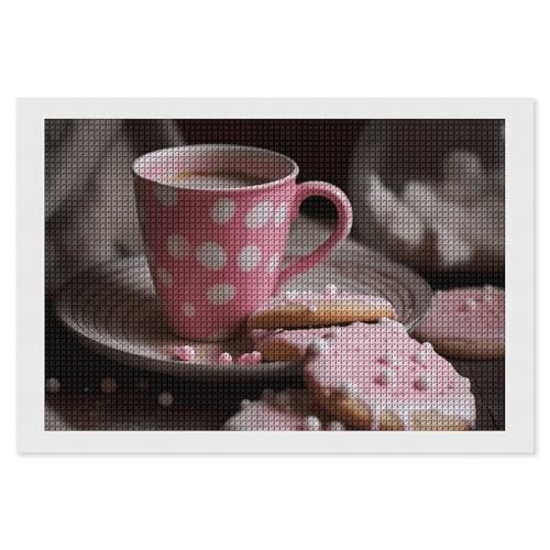 BSCKKDMN Ein Glas heiße Milch Diamant Malerei Kits für Erwachsene Diamant Kunst Kit für Anfänger 5D DIY Full Square Diamond Art Craft Kits für Erwachsene für Home Wall Decor von BSCKKDMN