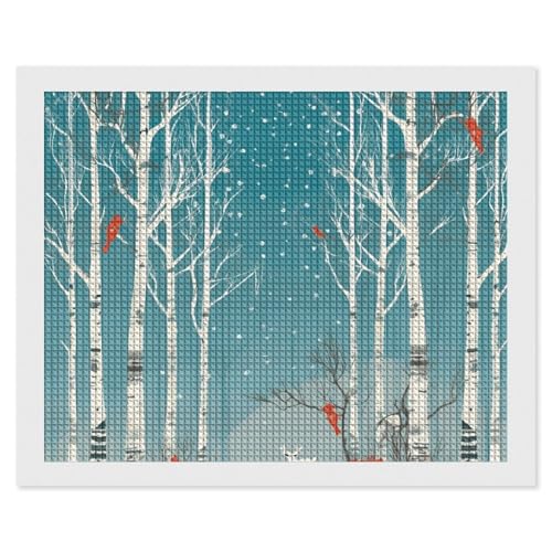 BSCKKDMN Frohe Weihnachten Birke Baum Diamant Malerei Kits für Erwachsene Diamant Kunst Kit für Anfänger 5D DIY Full Square Diamond Art Craft Kits für Erwachsene für Home Wall Decor BSCKKDMN Frohe Weihnachten Birke Baum Diamant Malerei Kits für Erwachsene Diamant Kunst Kit für Anfänger 5D DIY Full Square Diamond Art Craft Kits für Erwachsene für Home Wall Decor von BSCKKDMN