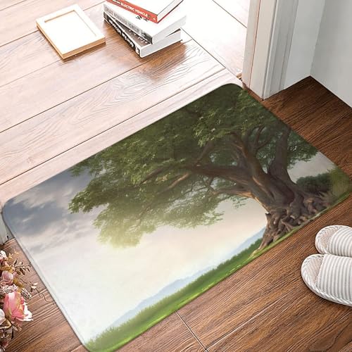 BSCKKDMN Fußmatte mit Baum mit Ast, Landschaft, für drinnen und draußen, rutschfest, saugfähig, waschbar, Flanell-Badematte, rutschfeste Bodenmatten für Küche, Veranda, Büro, 40,6 x 61 cm BSCKKDMN Fußmatte mit Baum mit Ast, Landschaft, für drinnen und draußen, rutschfest, saugfähig, waschbar, Flanell-Badematte, rutschfeste Bodenmatten für Küche, Veranda, Büro, 40,6 x 61 cm von BSCKKDMN