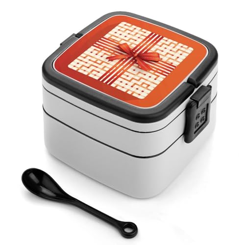 BSCKKDMN Geschenkkarte mit Schleife Bento Box Erwachsene Lunchbox All-in-One Stapelbare Bento Lunchbox mit Fächern Doppelschicht Lunchboxen Auslaufsicher Lunchbox Lunchbehälter für Arbeit Picknick BSCKKDMN Geschenkkarte mit Schleife Bento Box Erwachsene Lunchbox All-in-One Stapelbare Bento Lunchbox mit Fächern Doppelschicht Lunchboxen Auslaufsicher Lunchbox Lunchbehälter für Arbeit Picknick von BSCKKDMN