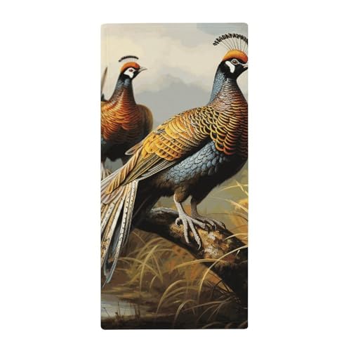 BSCKKDMN Handtuch mit Fasanen, weich, saugfähig, Badetuch, Geschirrtücher für Küche, Badezimmer, Fitnessstudio, Spa, Zuhause, 72,9 x 35,1 cm BSCKKDMN Handtuch mit Fasanen, weich, saugfähig, Badetuch, Geschirrtücher für Küche, Badezimmer, Fitnessstudio, Spa, Zuhause, 72,9 x 35,1 cm von BSCKKDMN