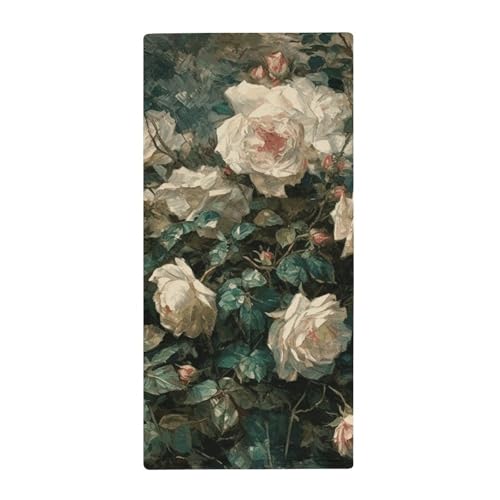 BSCKKDMN Handtuch mit Rosenmuster, weich, saugfähig, Badetuch, Geschirrtücher für Küche, Badezimmer, Fitnessstudio, Spa, Zuhause, 72,9 x 35,1 cm BSCKKDMN Handtuch mit Rosenmuster, weich, saugfähig, Badetuch, Geschirrtücher für Küche, Badezimmer, Fitnessstudio, Spa, Zuhause, 72,9 x 35,1 cm von BSCKKDMN