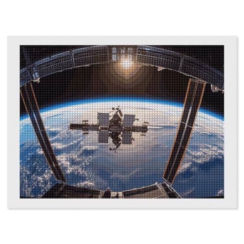 BSCKKDMN Internationale Raumstation Bild Diamant Malerei Kits für Erwachsene Diamant Kunst Kit für Anfänger 5D DIY Full Square Diamond Art Craft Kits für Erwachsene für Home Wall Decor BSCKKDMN Internationale Raumstation Bild Diamant Malerei Kits für Erwachsene Diamant Kunst Kit für Anfänger 5D DIY Full Square Diamond Art Craft Kits für Erwachsene für Home Wall Decor von BSCKKDMN