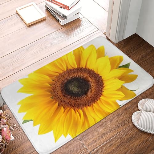 BSCKKDMN Isolierte Fußmatte mit Sonnenblumen-Motiv, für drinnen und draußen, rutschfest, saugfähig, waschbar, Flanell-Badematte, rutschfeste Fußmatten für Küche, Veranda, Büro, 40,6 x 61 cm BSCKKDMN Isolierte Fußmatte mit Sonnenblumen-Motiv, für drinnen und draußen, rutschfest, saugfähig, waschbar, Flanell-Badematte, rutschfeste Fußmatten für Küche, Veranda, Büro, 40,6 x 61 cm von BSCKKDMN