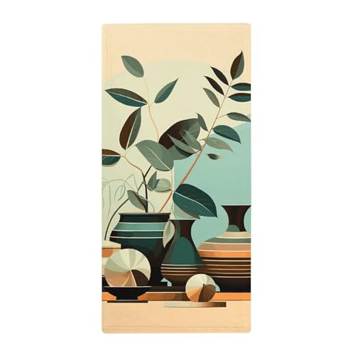 BSCKKDMN Klassisches Stillleben-Handtuch, weich, saugfähig, Badetuch, Geschirrtücher für Küche, Badezimmer, Fitnessstudio, Spa, Zuhause, 72,9 x 35,1 cm von BSCKKDMN