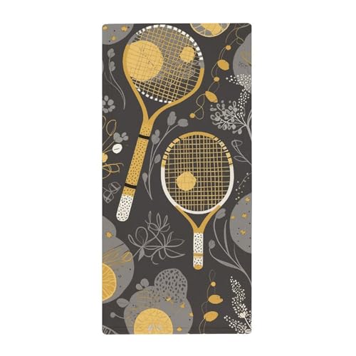 BSCKKDMN Lustiges Handtuch für Tennisschläger und Tennisbälle, weich, saugfähig, Badetuch, Geschirrtücher für Küche, Badezimmer, Fitnessstudio, Spa, Zuhause, 72,9 x 35,1 cm BSCKKDMN Lustiges Handtuch für Tennisschläger und Tennisbälle, weich, saugfähig, Badetuch, Geschirrtücher für Küche, Badezimmer, Fitnessstudio, Spa, Zuhause, 72,9 x 35,1 cm von BSCKKDMN