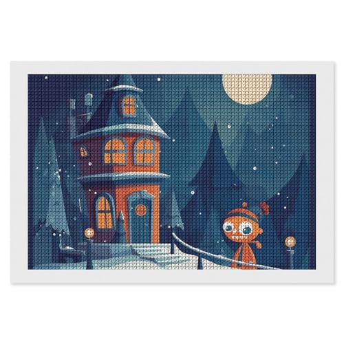 BSCKKDMN Monster Christmas Eve Diamond Painting Kits für Erwachsene Diamond Art Kit für Anfänger 5D DIY Full Square Diamond Art Craft Kits für Erwachsene für Home Wall Decor BSCKKDMN Monster Christmas Eve Diamond Painting Kits für Erwachsene Diamond Art Kit für Anfänger 5D DIY Full Square Diamond Art Craft Kits für Erwachsene für Home Wall Decor von BSCKKDMN