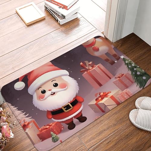 BSCKKDMN Niedliche Fußmatte für drinnen und draußen, rutschfest, saugfähig, waschbar, Flanell-Badematte, rutschfeste Bodenmatten für Küche, Veranda, Büro, 40,6 x 61 cm BSCKKDMN Niedliche Fußmatte für drinnen und draußen, rutschfest, saugfähig, waschbar, Flanell-Badematte, rutschfeste Bodenmatten für Küche, Veranda, Büro, 40,6 x 61 cm von BSCKKDMN