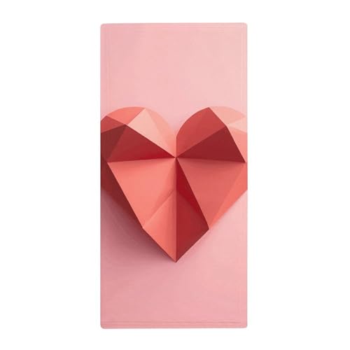 BSCKKDMN Papierhandtuch in Herzform, weich, saugfähig, Badetuch für Küche, Badezimmer, Fitnessstudio, Spa, Zuhause, 72,9 x 35,1 cm BSCKKDMN Papierhandtuch in Herzform, weich, saugfähig, Badetuch für Küche, Badezimmer, Fitnessstudio, Spa, Zuhause, 72,9 x 35,1 cm von BSCKKDMN