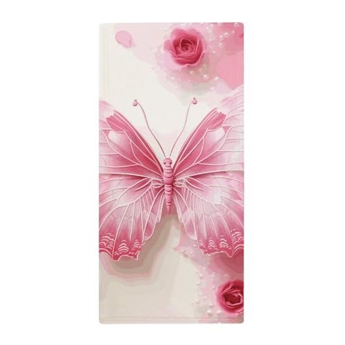 BSCKKDMN Schmetterlings-Handtuch, weich, saugfähig, Badetuch, Geschirrtücher für Küche, Badezimmer, Fitnessstudio, Spa, Zuhause, 72,9 x 35,1 cm BSCKKDMN Schmetterlings-Handtuch, weich, saugfähig, Badetuch, Geschirrtücher für Küche, Badezimmer, Fitnessstudio, Spa, Zuhause, 72,9 x 35,1 cm von BSCKKDMN