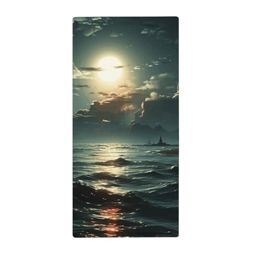 BSCKKDMN Sea Moon Handtuch, weich, saugfähig, Badetuch, Geschirrtücher für Küche, Badezimmer, Fitnessstudio, Spa, Zuhause, 72,9 x 35,1 cm BSCKKDMN Sea Moon Handtuch, weich, saugfähig, Badetuch, Geschirrtücher für Küche, Badezimmer, Fitnessstudio, Spa, Zuhause, 72,9 x 35,1 cm von BSCKKDMN