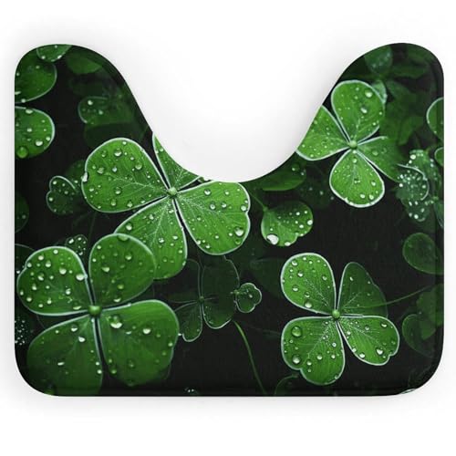 BSCKKDMN St. Patricks Day WC-Teppich, U-förmig, ultraweich, super saugfähig, rutschfeste Mikrofaser, WC-Vorleger, Badezimmer-Bodenmatte BSCKKDMN St. Patricks Day WC-Teppich, U-förmig, ultraweich, super saugfähig, rutschfeste Mikrofaser, WC-Vorleger, Badezimmer-Bodenmatte von BSCKKDMN