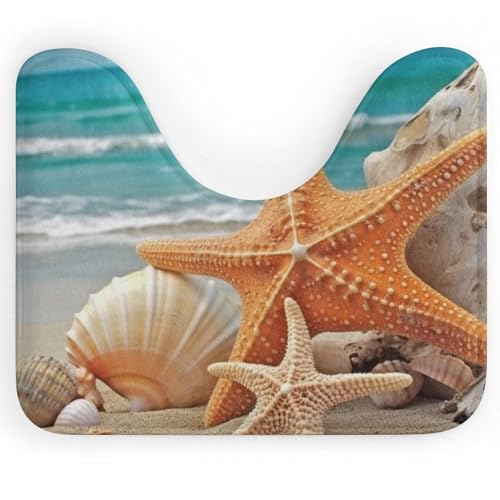 BSCKKDMN Strand-WC-Teppich, U-förmig, ultraweich, super saugfähig, rutschfest, Mikrofaser, WC-Vorleger, Badezimmer-Bodenmatte BSCKKDMN Strand-WC-Teppich, U-förmig, ultraweich, super saugfähig, rutschfest, Mikrofaser, WC-Vorleger, Badezimmer-Bodenmatte von BSCKKDMN