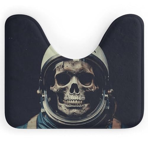 BSCKKDMN Toilettenvorleger mit Totenkopf-Motiv, U-förmig, ultraweich, super saugfähig, rutschfest, Mikrofaser, WC-Vorleger, Badezimmer-Bodenmatte BSCKKDMN Toilettenvorleger mit Totenkopf-Motiv, U-förmig, ultraweich, super saugfähig, rutschfest, Mikrofaser, WC-Vorleger, Badezimmer-Bodenmatte von BSCKKDMN