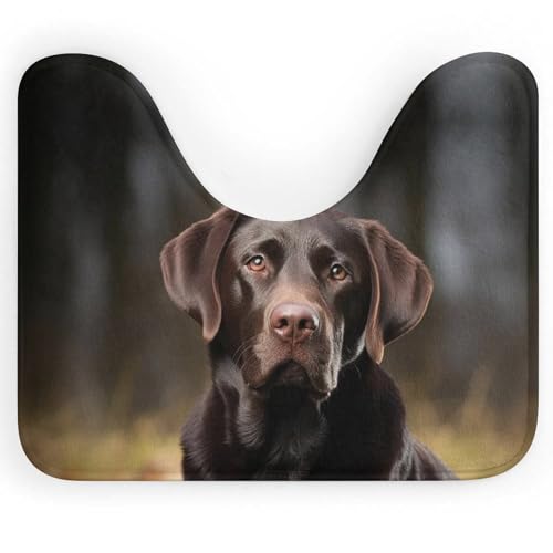 BSCKKDMN WC-Vorleger mit Labrador-Retriever-Motiv, U-förmig, ultraweich, super saugfähig, rutschfeste Mikrofaser, WC-Vorleger, Badezimmer-Bodenmatte BSCKKDMN WC-Vorleger mit Labrador-Retriever-Motiv, U-förmig, ultraweich, super saugfähig, rutschfeste Mikrofaser, WC-Vorleger, Badezimmer-Bodenmatte von BSCKKDMN