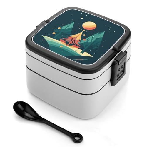 BSCKKDMN Weihnachten Cartoon Bento Box Erwachsene Lunchbox All-in-One Stapelbare Bento Lunchbox mit Fächern Doppelschicht Lunchboxen Auslaufsicher Lunchbox Lunchboxen für Arbeit Picknick Reisen BSCKKDMN Weihnachten Cartoon Bento Box Erwachsene Lunchbox All-in-One Stapelbare Bento Lunchbox mit Fächern Doppelschicht Lunchboxen Auslaufsicher Lunchbox Lunchboxen für Arbeit Picknick Reisen von BSCKKDMN