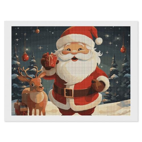 BSCKKDMN Weihnachtsmann-Diamant-Malerei-Kits für Erwachsene, Diamant-Kunst-Set für Anfänger, 5D-DIY-Vollquadrat-Diamant-Kunst-Bastelsets für Erwachsene für Heimdekoration BSCKKDMN Weihnachtsmann-Diamant-Malerei-Kits für Erwachsene, Diamant-Kunst-Set für Anfänger, 5D-DIY-Vollquadrat-Diamant-Kunst-Bastelsets für Erwachsene für Heimdekoration von BSCKKDMN