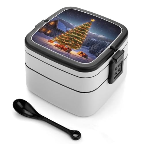 BSCKKDMN Xmas Tree Bento Box Erwachsene Lunchbox All-in-One Stapelbare Bento Lunchbox mit Fächern Doppellagige Lunchboxen Auslaufsicher Lunchbox Lunch Container für Arbeit Picknick Reisen BSCKKDMN Xmas Tree Bento Box Erwachsene Lunchbox All-in-One Stapelbare Bento Lunchbox mit Fächern Doppellagige Lunchboxen Auslaufsicher Lunchbox Lunch Container für Arbeit Picknick Reisen von BSCKKDMN