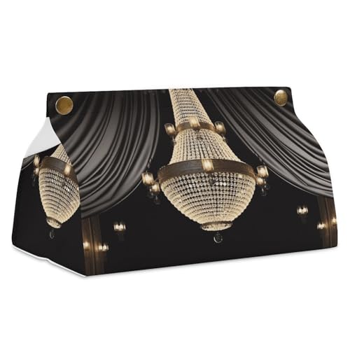 Ball Room Kronleuchter Taschentuchbox Abdeckung Leder Wasserdicht Taschentuchhalter Rechteckige Taschentuchspender Box für Badezimmer Wohnzimmer Küche Büro Ball Room Kronleuchter Taschentuchbox Abdeckung Leder Wasserdicht Taschentuchhalter Rechteckige Taschentuchspender Box für Badezimmer Wohnzimmer Küche Büro von BSCKKDMN