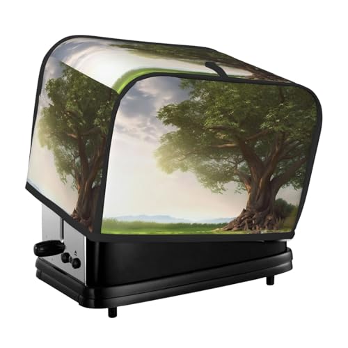 Baum mit Ast, Landschaft, Toaster-Abdeckungen, 2 Scheiben, Brotmaschinen-Abdeckungen, gesteppter Toaster, staubdichte Abdeckung, kleine waschbare Geräteabdeckungen, Brotbackmaschine, Schutz für Küche von BSCKKDMN
