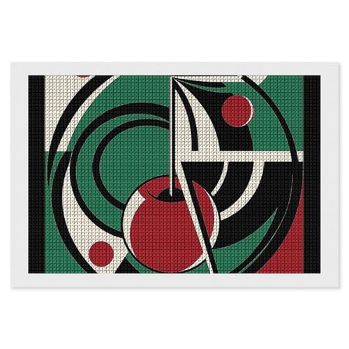 Black Cherry Illustration Diamond Painting Kits für Erwachsene Diamond Art Kit für Anfänger 5D DIY Full Square Diamond Art Craft Kits für Erwachsene für Home Wall Decor von BSCKKDMN