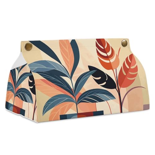 Botanische Collage Taschentuchbox Abdeckung Leder Wasserdicht Taschentuchhalter Rechteckige Taschentuchspender Box für Badezimmer Wohnzimmer Küche Büro Botanische Collage Taschentuchbox Abdeckung Leder Wasserdicht Taschentuchhalter Rechteckige Taschentuchspender Box für Badezimmer Wohnzimmer Küche Büro von BSCKKDMN