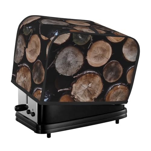 Braune und schwarze Holzscheite, Toaster-Abdeckungen, 2 Scheiben, Brotmaschinen-Abdeckungen, gesteppter Toaster, staubdichte Abdeckung, kleine waschbare Geräteabdeckungen, Brotbackmaschine, Schutz für Braune und schwarze Holzscheite, Toaster-Abdeckungen, 2 Scheiben, Brotmaschinen-Abdeckungen, gesteppter Toaster, staubdichte Abdeckung, kleine waschbare Geräteabdeckungen, Brotbackmaschine, Schutz für von BSCKKDMN