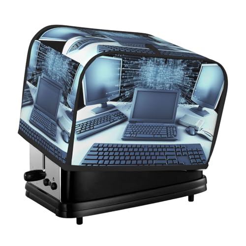 Computer- und Internet-Toaster-Abdeckungen, 2 Scheiben, Brotmaschinen-Abdeckungen, gesteppter Toaster, staubdichte Abdeckung, kleine waschbare Geräteabdeckungen, Brotbackmaschine, Schutz für Küche Computer- und Internet-Toaster-Abdeckungen, 2 Scheiben, Brotmaschinen-Abdeckungen, gesteppter Toaster, staubdichte Abdeckung, kleine waschbare Geräteabdeckungen, Brotbackmaschine, Schutz für Küche von BSCKKDMN