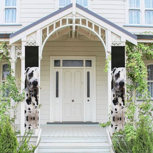Dalmatiner Hund Hängende Tür Banner Frühling Sommer Willkommen Veranda Banner Happy Birthday Party Banner Foto Hintergrund Veranda Schild Haustür Schilder für Hof Indoor Outdoor Dekor Dalmatiner Hund Hängende Tür Banner Frühling Sommer Willkommen Veranda Banner Happy Birthday Party Banner Foto Hintergrund Veranda Schild Haustür Schilder für Hof Indoor Outdoor Dekor von BSCKKDMN