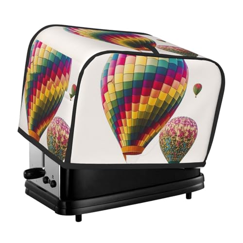 Farbige Heißluftballon-Toaster-Abdeckungen, 2 Scheiben, Brotmaschinen-Abdeckungen, gesteppter Toaster, staubdichte Abdeckung, kleine waschbare Geräteabdeckungen, Brotbackmaschine, Schutz für Küche Farbige Heißluftballon-Toaster-Abdeckungen, 2 Scheiben, Brotmaschinen-Abdeckungen, gesteppter Toaster, staubdichte Abdeckung, kleine waschbare Geräteabdeckungen, Brotbackmaschine, Schutz für Küche von BSCKKDMN