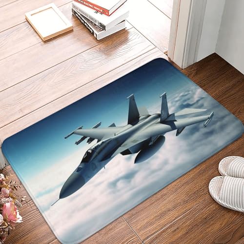 Fußmatte für drinnen und draußen, rutschfest, saugfähig, waschbar, Flanell-Badematte, rutschfeste Fußmatten für Küche, Schlafzimmer, Badezimmer, Veranda, Büro, 40,6 x 61 cm Fußmatte für drinnen und draußen, rutschfest, saugfähig, waschbar, Flanell-Badematte, rutschfeste Fußmatten für Küche, Schlafzimmer, Badezimmer, Veranda, Büro, 40,6 x 61 cm von BSCKKDMN