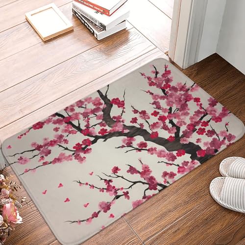 Fußmatte für drinnen und draußen, rutschfest, saugfähig, waschbar, Flanell-Badematte, rutschfeste Fußmatten für Küche, Schlafzimmer, Badezimmer, Veranda, Büro, 40,6 x 61 cm Fußmatte für drinnen und draußen, rutschfest, saugfähig, waschbar, Flanell-Badematte, rutschfeste Fußmatten für Küche, Schlafzimmer, Badezimmer, Veranda, Büro, 40,6 x 61 cm von BSCKKDMN