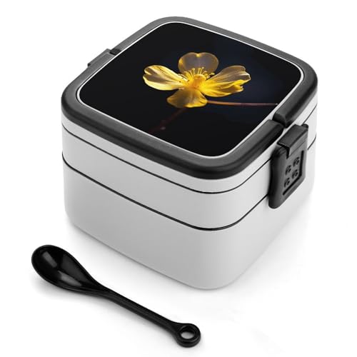 Gelbe Blume Mikroskopische Bento Box Erwachsene Lunchbox All-in-One Stapelbare Bento Lunchbox mit Fächern Doppelschicht Lunchboxen Auslaufsicher Lunchbox Lunchbehälter für Arbeit Picknick Reisen Gelbe Blume Mikroskopische Bento Box Erwachsene Lunchbox All-in-One Stapelbare Bento Lunchbox mit Fächern Doppelschicht Lunchboxen Auslaufsicher Lunchbox Lunchbehälter für Arbeit Picknick Reisen von BSCKKDMN