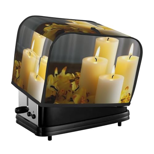 Gelber Schmetterling mit weißen Kerzen, Toaster-Abdeckungen, 2 Scheiben, Brotmaschinen-Abdeckungen, gesteppter Toaster, staubdichte Abdeckung, kleine waschbare Geräteabdeckungen, Brotbackmaschine Gelber Schmetterling mit weißen Kerzen, Toaster-Abdeckungen, 2 Scheiben, Brotmaschinen-Abdeckungen, gesteppter Toaster, staubdichte Abdeckung, kleine waschbare Geräteabdeckungen, Brotbackmaschine von BSCKKDMN