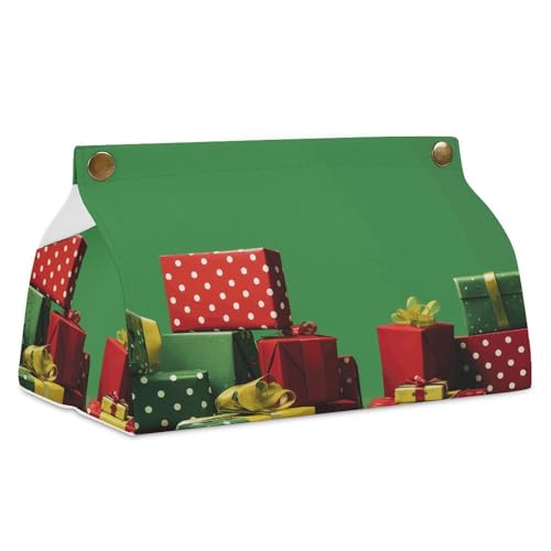 Gifts Piled Together Taschentuchbox aus Leder, wasserdicht, rechteckig, für Badezimmer, Wohnzimmer, Küche, Büro Gifts Piled Together Taschentuchbox aus Leder, wasserdicht, rechteckig, für Badezimmer, Wohnzimmer, Küche, Büro von BSCKKDMN
