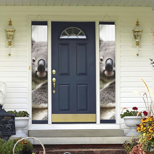 Koala Hängendes Türbanner Frühling Sommer Willkommen Veranda Banner Happy Birthday Party Banner Foto Hintergrund Veranda Schild Haustür Schilder für Hof Indoor Outdoor Dekor Koala Hängendes Türbanner Frühling Sommer Willkommen Veranda Banner Happy Birthday Party Banner Foto Hintergrund Veranda Schild Haustür Schilder für Hof Indoor Outdoor Dekor von BSCKKDMN