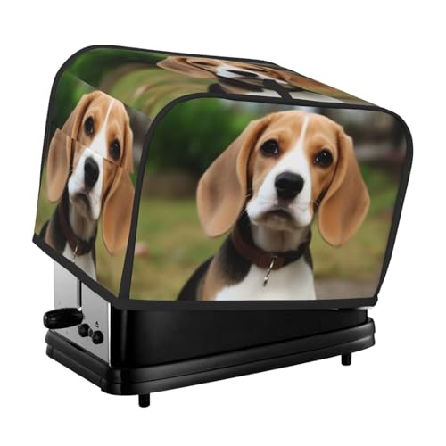 Lovely Dog Beagl Toaster-Abdeckungen, 2 Scheiben, Brotmaschinen-Abdeckungen, gesteppter Toaster, staubdichte Abdeckung, kleine waschbare Geräteabdeckungen, Brotbackmaschine, Schutz für Küche Lovely Dog Beagl Toaster-Abdeckungen, 2 Scheiben, Brotmaschinen-Abdeckungen, gesteppter Toaster, staubdichte Abdeckung, kleine waschbare Geräteabdeckungen, Brotbackmaschine, Schutz für Küche von BSCKKDMN