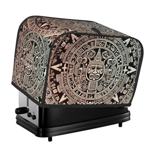 Maya-Kalender, Ende der Welt, Toaster-Abdeckungen, 2 Scheiben, Brotmaschinen-Abdeckung, gesteppter Toaster, staubdichte Abdeckung, kleine waschbare Geräteabdeckungen, Brotbackmaschine, Schutz für Maya-Kalender, Ende der Welt, Toaster-Abdeckungen, 2 Scheiben, Brotmaschinen-Abdeckung, gesteppter Toaster, staubdichte Abdeckung, kleine waschbare Geräteabdeckungen, Brotbackmaschine, Schutz für von BSCKKDMN