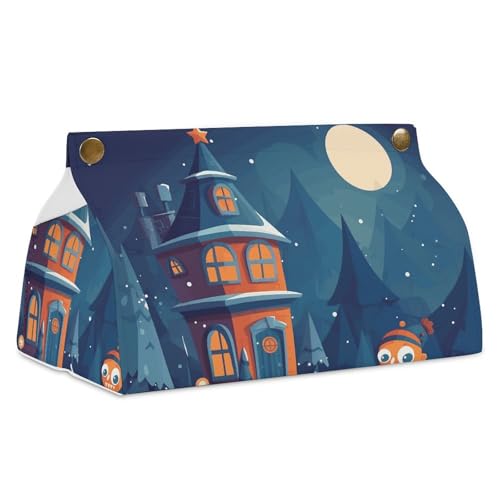 Monster Christmas Eve Taschentuchbox Abdeckung Leder Wasserdicht Taschentuchhalter Rechteckige Taschentuchspender Box für Badezimmer Wohnzimmer Küche Büro Monster Christmas Eve Taschentuchbox Abdeckung Leder Wasserdicht Taschentuchhalter Rechteckige Taschentuchspender Box für Badezimmer Wohnzimmer Küche Büro von BSCKKDMN