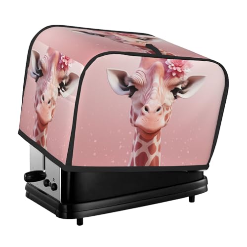 Rosafarbene Giraffen-Toaster-Abdeckungen, 2 Scheiben, Brotmaschinen-Abdeckung, gesteppter Toaster, staubdichte Abdeckung, kleine waschbare Geräteabdeckungen, Brotbackmaschinen-Schutz, für Küche Rosafarbene Giraffen-Toaster-Abdeckungen, 2 Scheiben, Brotmaschinen-Abdeckung, gesteppter Toaster, staubdichte Abdeckung, kleine waschbare Geräteabdeckungen, Brotbackmaschinen-Schutz, für Küche von BSCKKDMN