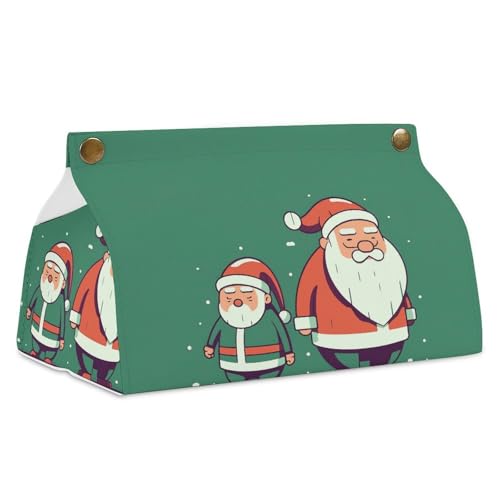 Taschentuchbox mit Weihnachtsmann-Motiv, wasserdicht, rechteckig, für Badezimmer, Wohnzimmer, Küche, Büro, 2 Stück Taschentuchbox mit Weihnachtsmann-Motiv, wasserdicht, rechteckig, für Badezimmer, Wohnzimmer, Küche, Büro, 2 Stück von BSCKKDMN