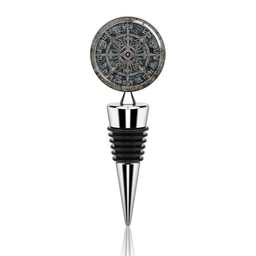 Weinflaschenverschluss, Metall, dekorativ, elegant, wiederverwendbar, auslaufsicher, Helm der Ehrfurcht, Weinkorken für Geschenke, Bar, Urlaub, Party, Hochzeit von BSCKKDMN