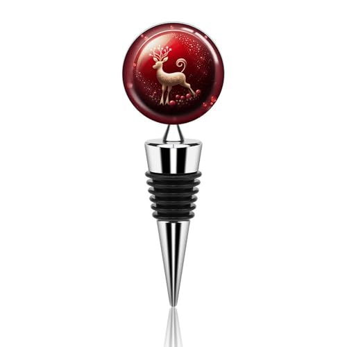 Weinstopfen aus Metall, dekorativ, elegant, wiederverwendbar, auslaufsicher, Weihnachten, Elch, Weinkorken für Geschenke, Bar, Urlaub, Party, Hochzeit Weinstopfen aus Metall, dekorativ, elegant, wiederverwendbar, auslaufsicher, Weihnachten, Elch, Weinkorken für Geschenke, Bar, Urlaub, Party, Hochzeit von BSCKKDMN