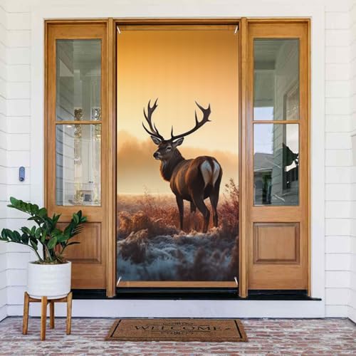 Willkommens-Türabdeckung, Dekoration, Türbanner 183 x 80 cm, Landschafts-Banner, Schild, Fotohintergrund, saisonaler Haustür-Banner für Urlaub, Party, Innen- und Außendekoration Willkommens-Türabdeckung, Dekoration, Türbanner 183 x 80 cm, Landschafts-Banner, Schild, Fotohintergrund, saisonaler Haustür-Banner für Urlaub, Party, Innen- und Außendekoration von BSCKKDMN