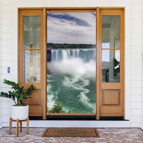 Willkommens-Türabdeckung, Dekoration, Türbanner 183 x 80 cm, Niagarafälle, Veranda-Banner, Schild, Fotohintergrund, saisonaler Haustür-Banner zum Aufhängen, Banner für Urlaub, Party, Innen- und Willkommens-Türabdeckung, Dekoration, Türbanner 183 x 80 cm, Niagarafälle, Veranda-Banner, Schild, Fotohintergrund, saisonaler Haustür-Banner zum Aufhängen, Banner für Urlaub, Party, Innen- und von BSCKKDMN